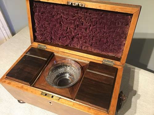 Antique tea caddy
