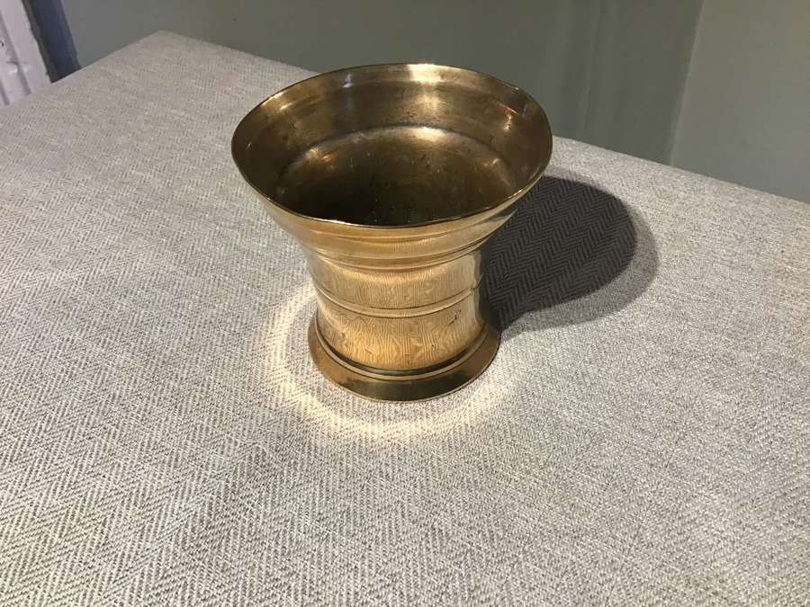 Antique bronze mortar