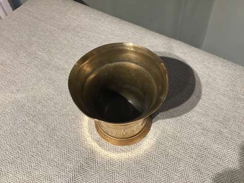Antique bronze mortar