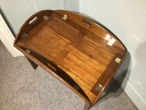 Antique butlers tray on stand