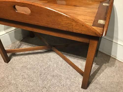 Antique butlers tray on stand