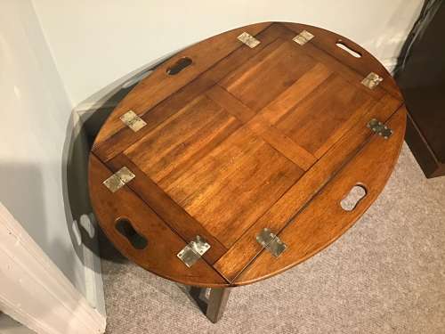 Antique butlers tray on stand