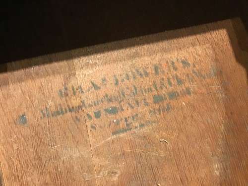 Antique oak hall bench
