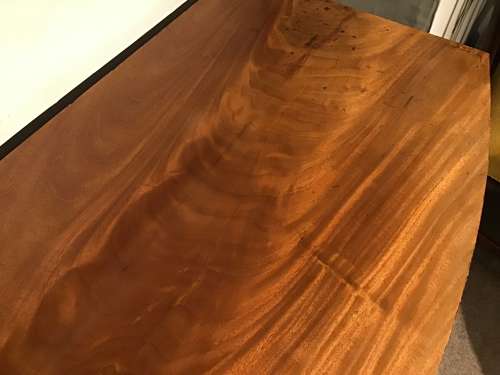 Antique bow front chest of drawers