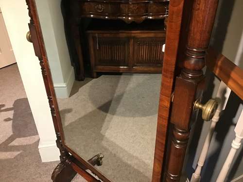 Regency cheval mirror