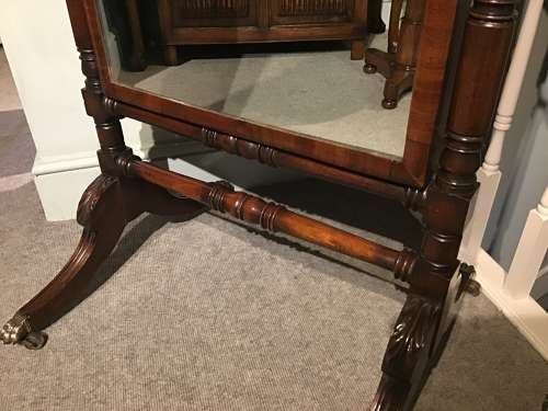 Regency cheval mirror