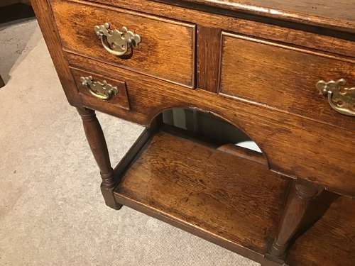 Georgian oak dresser base