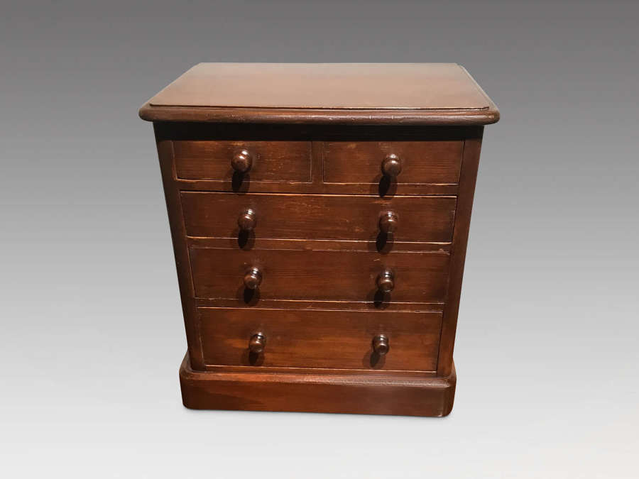 Antique miniature chest of drawers