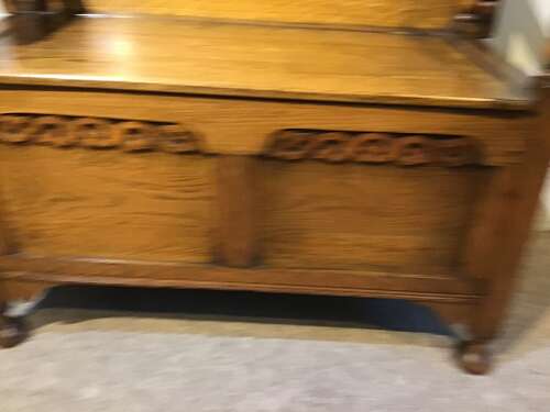 Antique monks bench