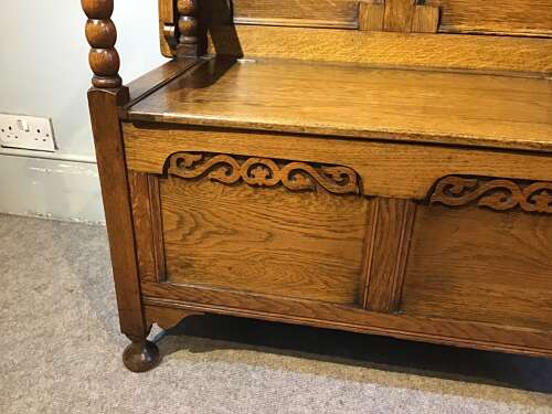 Antique monks bench