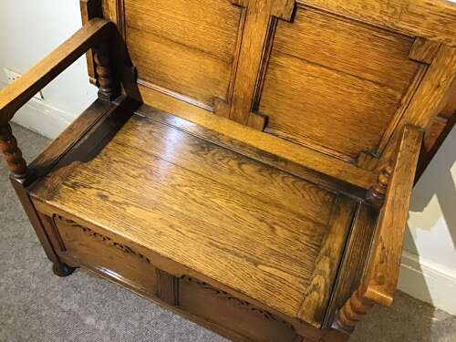 Antique monks bench