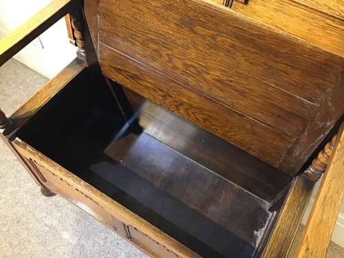 Antique monks bench
