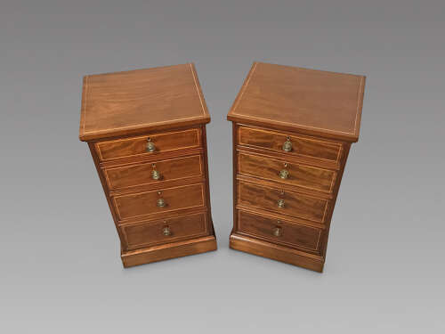 Pair of antique bedside cabinets