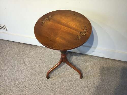 Antique mahogany wine table