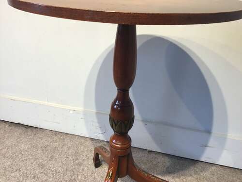 Antique mahogany wine table
