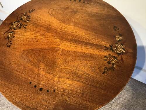 Antique mahogany wine table
