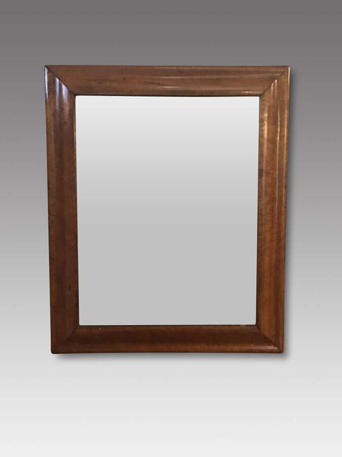 Antique maple frame mirror
