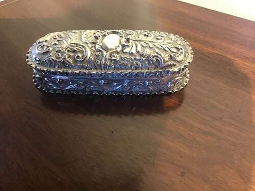 Antique Chester silver box