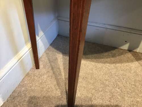 Georgian demi-lune card table