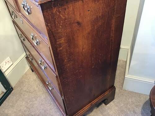 Antique oak chest of drawers