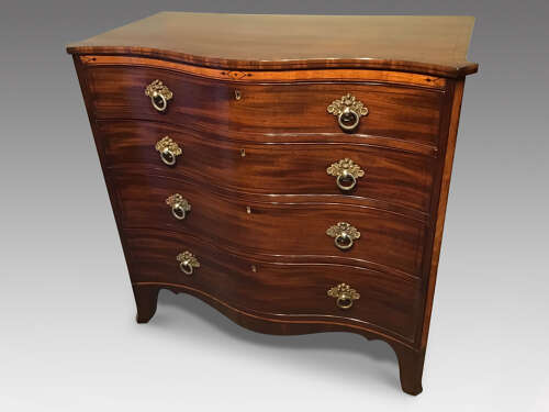 Georgian serpentine chest of drawers