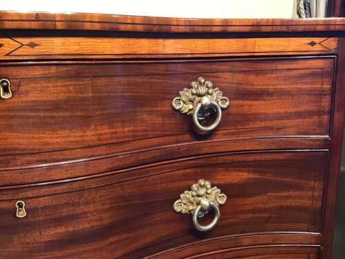 Georgian serpentine chest of drawers