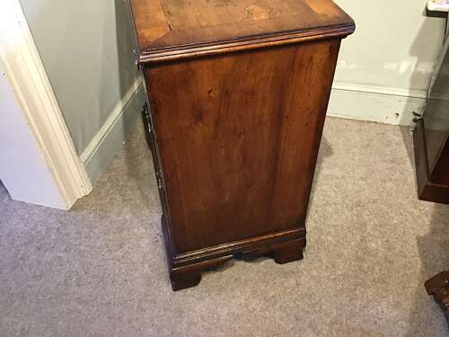 Antique walnut chest of drawers