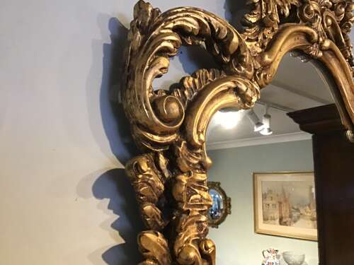 Antique gilt mirror