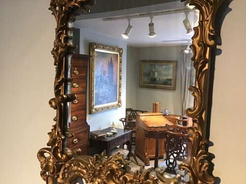 Antique gilt mirror