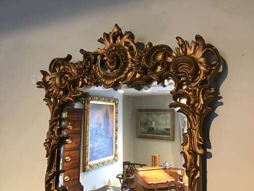Antique gilt mirror