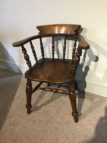 Antique smokers bow chair
