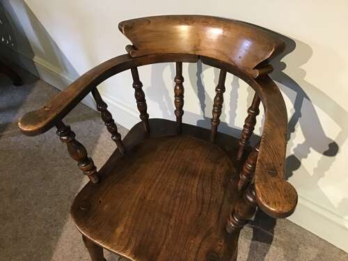 Antique smokers bow chair