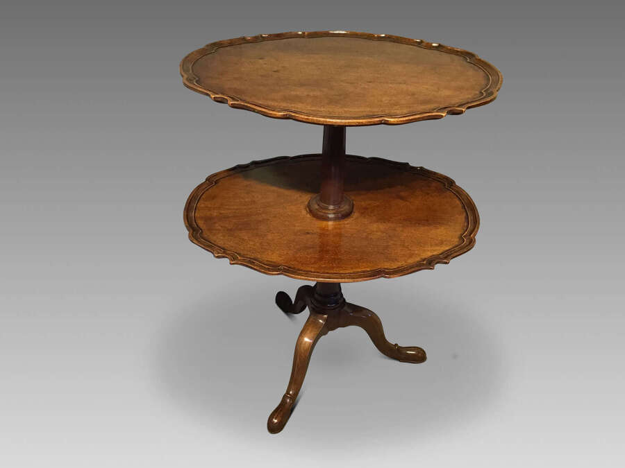 Antique mahogany dumb waiter