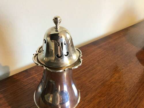 Silver sugar caster