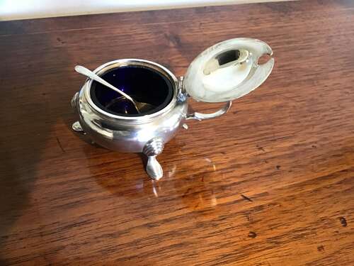 Silver cruet set