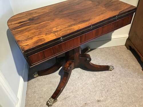 Regency card table