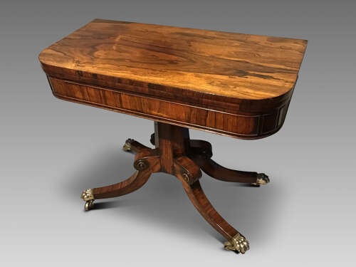 Regency card table