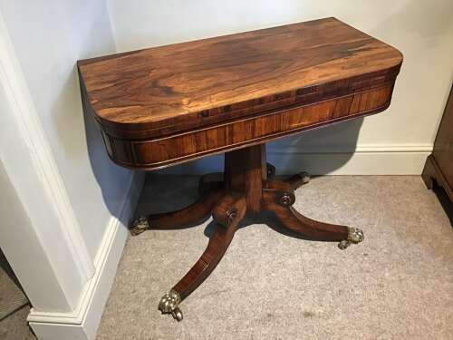 Regency card table
