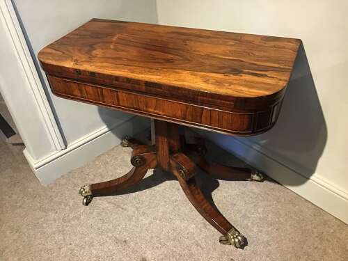 Regency card table