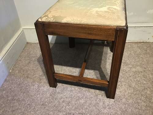 Antique mahogany stool