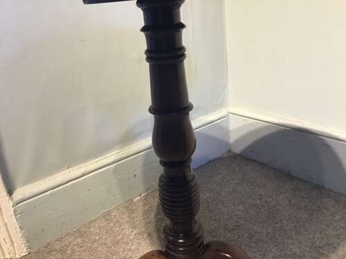 Antique mahogany low tripod table