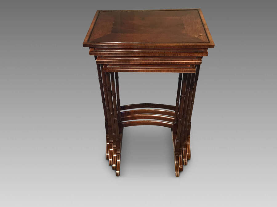 Antique nest of four tables