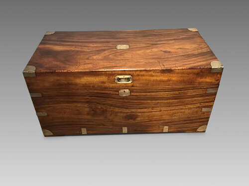 Antique campaign trunk