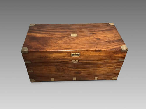 Antique campaign trunk