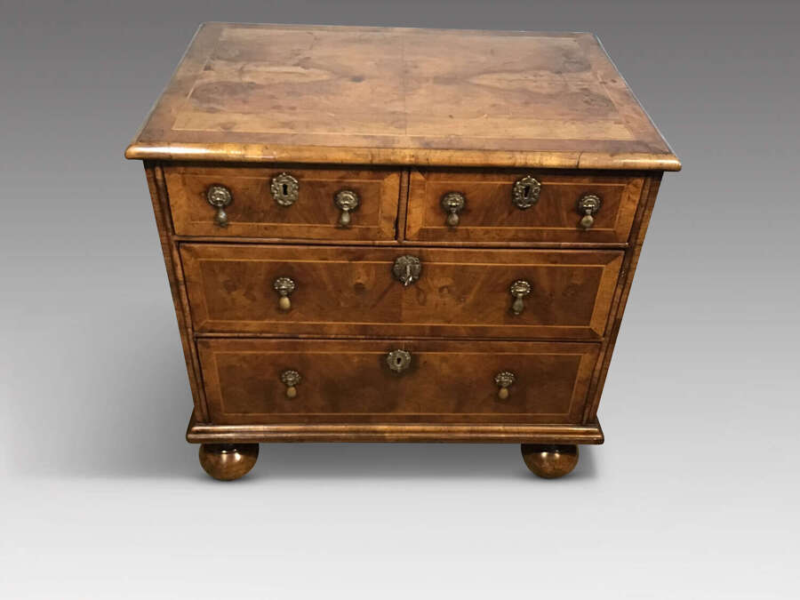 Antique walnut chest of drawers