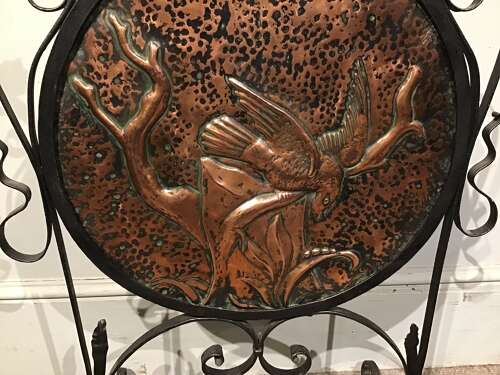 Arts and crafts fire screen