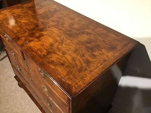 Antique walnut chest of drawers