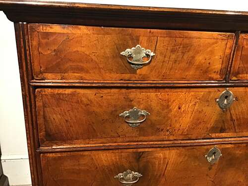 Antique walnut chest of drawers