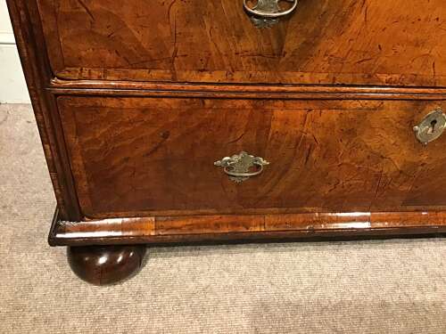 Antique walnut chest of drawers