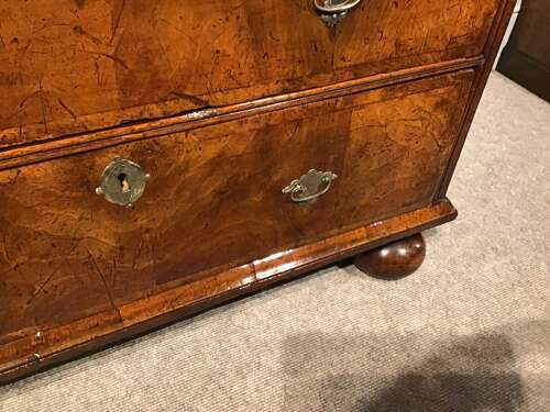 Antique walnut chest of drawers